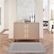 Nourison Essentials 2' x 4' Grey/Ivory Contemporary Indoor/Outdoor Rug