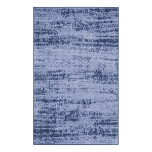 Nourison Essentials 24x48&quot Contemporary Indoor/Outdoor Rug in Denim Blue