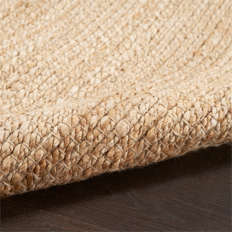 Nourison Natural Jute 8' x 10' Bleached Farmhouse Indoor Rug