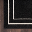 Nourison Essentials 10' x 14' Black Ivory Contemporary Indoor/Outdoor Rug