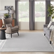 Nourison Essentials 10' x 14' Grey/Ivory Contemporary Indoor/Outdoor Rug