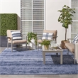 Nourison Essentials 10' x 14' Denim Modern Indoor/Outdoor Rug