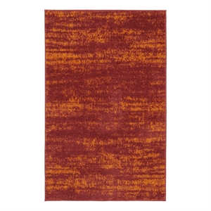 Nourison Essentials 2' x 4' Red Modern Indoor/Outdoor Rug