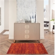 Nourison Essentials 2' x 4' Red Modern Indoor/Outdoor Rug