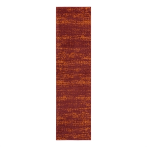 Nourison Essentials 2' x 6' Red Modern Indoor/Outdoor Rug