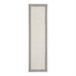 Nourison Essentials 2' x 6' Ivory/Black Contemporary Indoor/Outdoor Rug