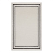 Nourison Essentials 2' x 4' Ivory/Black Contemporary Indoor/Outdoor Rug