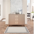 Nourison Essentials 2' x 4' Ivory/Black Contemporary Indoor/Outdoor Rug