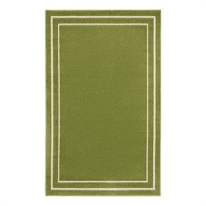 Nourison Essentials 2' x 4' Green Ivory Contemporary Indoor/Outdoor Rug