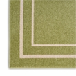Nourison Essentials 2' x 4' Green Ivory Contemporary Indoor/Outdoor Rug