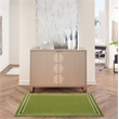 Nourison Essentials 2' x 4' Green Ivory Contemporary Indoor/Outdoor Rug