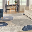 Nourison Aloha 9' x 12' Blue/Grey Modern Indoor/Outdoor Rug