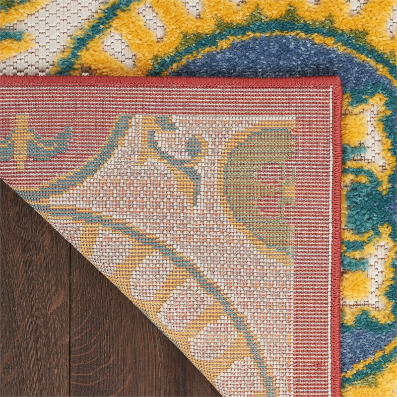 Nourison Aloha 7' x 10' Red/Multi Tropical Indoor/Outdoor Rug