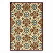 Nourison Aloha 7' x 10' Red/Multi Tropical Indoor/Outdoor Rug