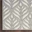 Nourison Aloha 3' x 4' Gray Fabric Tropical Area Rug (3' x 4')