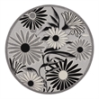 Nourison Aloha 8' x Round Black White Fabric Contemporary Area Rug (8' Round)