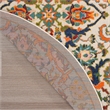 Nourison Allur 8' x Round Ivory Multicolor Fabric Bohemian Area Rug (8' Round)