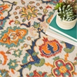 Nourison Allur 8' x Round Ivory Multicolor Fabric Bohemian Area Rug (8' Round)