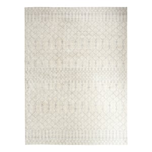 Nourison Astra Machine Washable 9' x 12' Ivory Bohemian Indoor Rug