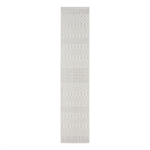 Nourison Astra Machine Washable 2'2&quot x 10' Ivory Bohemian Indoor Rug