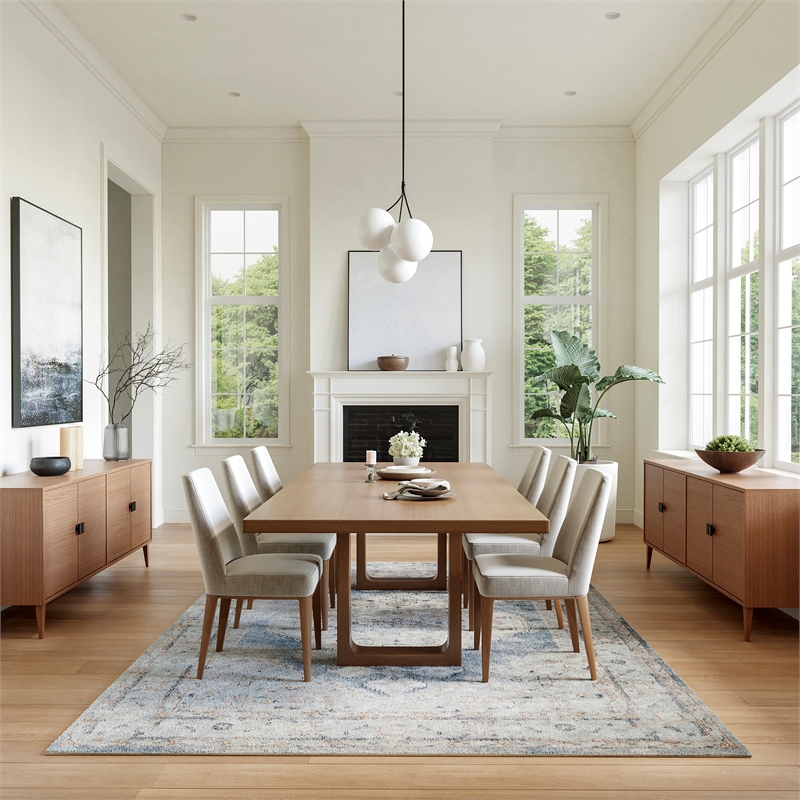 nourison home astra machine washable 9' x 12' light blue fabric area rug