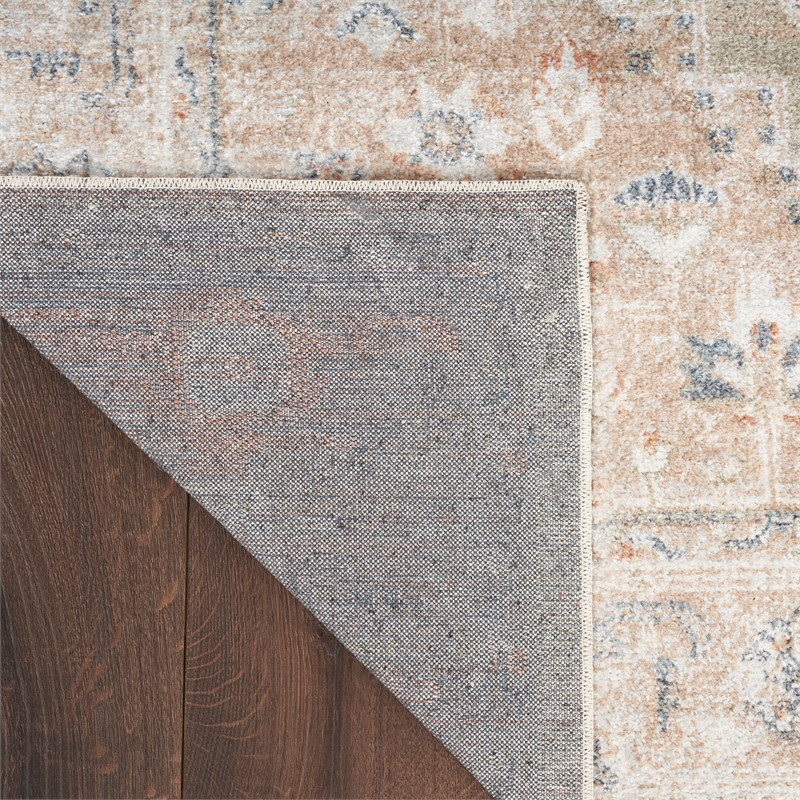 Nourison Astra Machine Washable 9' x 12' Sage Multi Vintage Fabric Indoor Rug