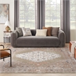 Nourison Astra Machine Washable 9' x 12' Sage Multi Vintage Fabric Indoor Rug