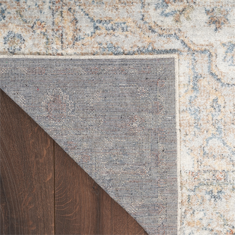 Nourison Home Astra Machine Washable 8' x 10' Gray Multicolor Fabric Area Rug