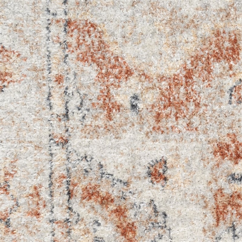 Nourison Astra Machine Washable 9' x 12' Gold/Multicolor Vintage Indoor Rug