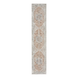Nourison Astra Machine Washable 2'2&quot x 12' Gold/Multicolor Vintage Indoor Rug
