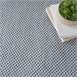 Nourison Courtyard 6' x Square Ivory Blue Fabric Modern Area Rug (6' Square)