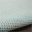 Nourison Courtyard 5' x 8' Oval Ivory Aqua Fabric Modern Area Rug (8' Oval)