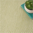 Nourison Courtyard 4' x Round Ivory Green Fabric Modern Area Rug (4' Round)