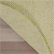 Nourison Courtyard 5' x 8' Oval Ivory Green Fabric Modern Area Rug (8' Oval)