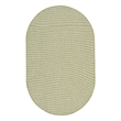 Nourison Courtyard 5' x 8' Oval Ivory Green Fabric Modern Area Rug (8' Oval)