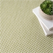 Nourison Courtyard 8' x Square Ivory Green Fabric Modern Area Rug (8' Square)