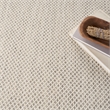 Nourison Courtyard 4' x Square Ivory Silver Fabric Modern Area Rug (4' Square)