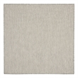 Nourison Courtyard 4' x Square Ivory Silver Fabric Modern Area Rug (4' Square)