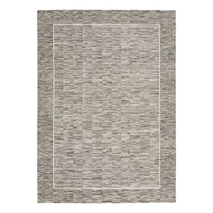 Nourison Desire 9' x 12' Charcoal Grey Modern Indoor Rug