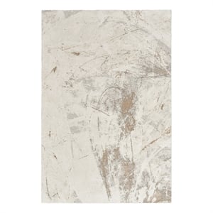 Nourison Desire 9' x 12' Cream Grey Modern Indoor Rug