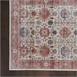Nourison Fulton 2' x 3' Fabric Beige Multicolor Vintage Flatweave Indoor Rug