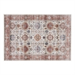 Nourison Fulton 2' x 3' Fabric Beige Multicolor Vintage Flatweave Indoor Rug