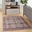 Nourison Fulton 8' x 10' Fabric Beige Multicolor Vintage Flatweave Indoor Rug
