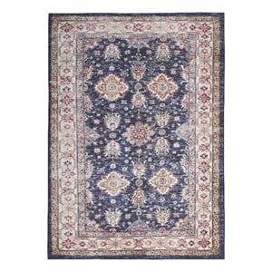 Nourison Fulton 8' x 10' Fabric Navy Blue Vintage Flatweave Indoor Rug