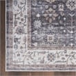 Nourison Fulton 5' x 7' Fabric Charcoal Gray Vintage Flatweave Indoor Rug