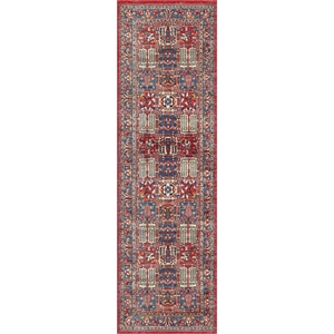 Nourison Fulton 2'3&quot x 7'6&quot Fabric Red Vintage Flatweave Indoor Rug