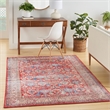 Nourison Fulton 5' x 7' Fabric Red Vintage Flatweave Indoor Rug