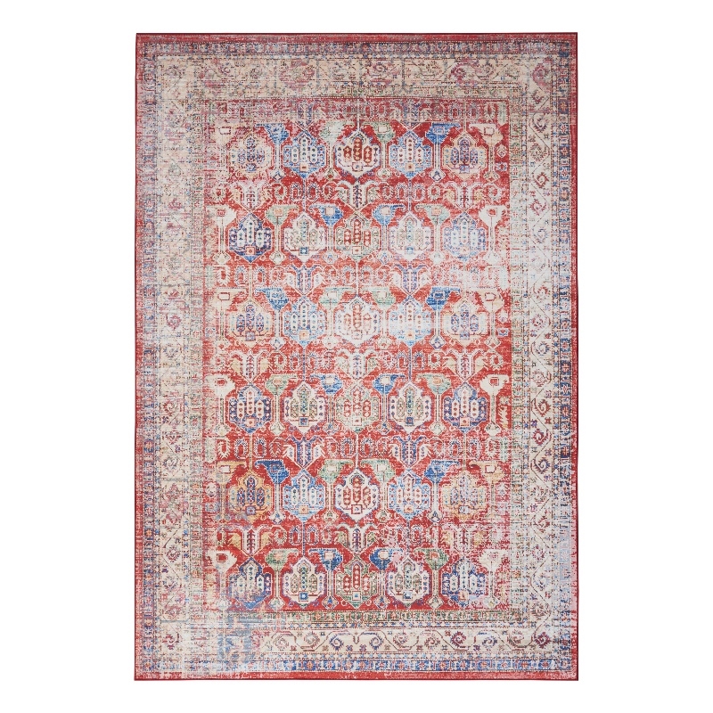 Nourison Fulton 5' x 7' Fabric Red Vintage Flatweave Indoor Rug