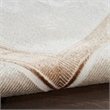 Nourison Glam 9' x 12' Ivory Cream Contemporary Indoor Rug
