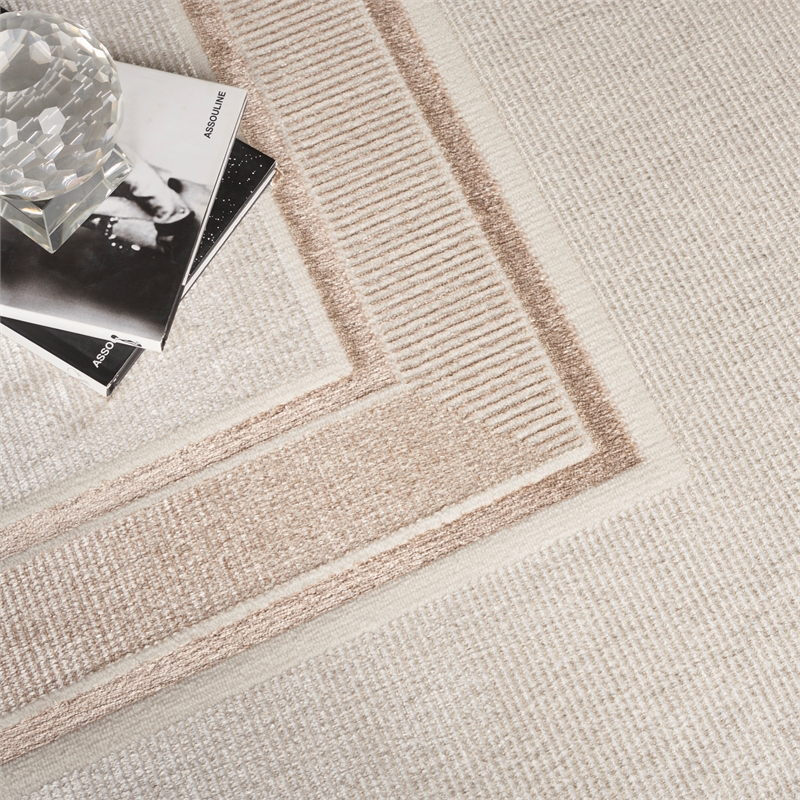 Nourison Glam 9' x 12' Ivory Cream Contemporary Indoor Rug